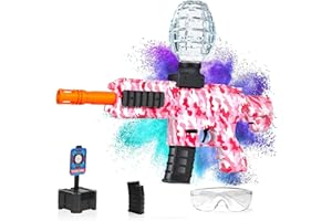 NLFGUW Electric Gel Ball Blaster Toys,Eco-Friendly Splatter Ball Blaster,Automatic Outdoor Games Toys for Activities Team Game(Pink)