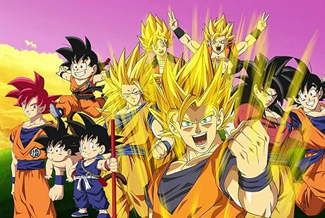 Amazon 木製パズル ピース漫画アニメ 少年 大人減圧子供向け教育玩具ギフト シルバー ピースドラゴンボール 1000ps 木製パズル おもちゃ