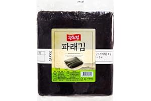 Kwangcheonkim 100 Sheet 5.29 oz. Dried Green Seaweed Crispy Nori Sheets Tasty Premium Raw Laver KETO VEGAN DIET Gluten Free Perfect Onigiri Sushi Gimbap Product from Korea도시락김 のり Roast as you need
