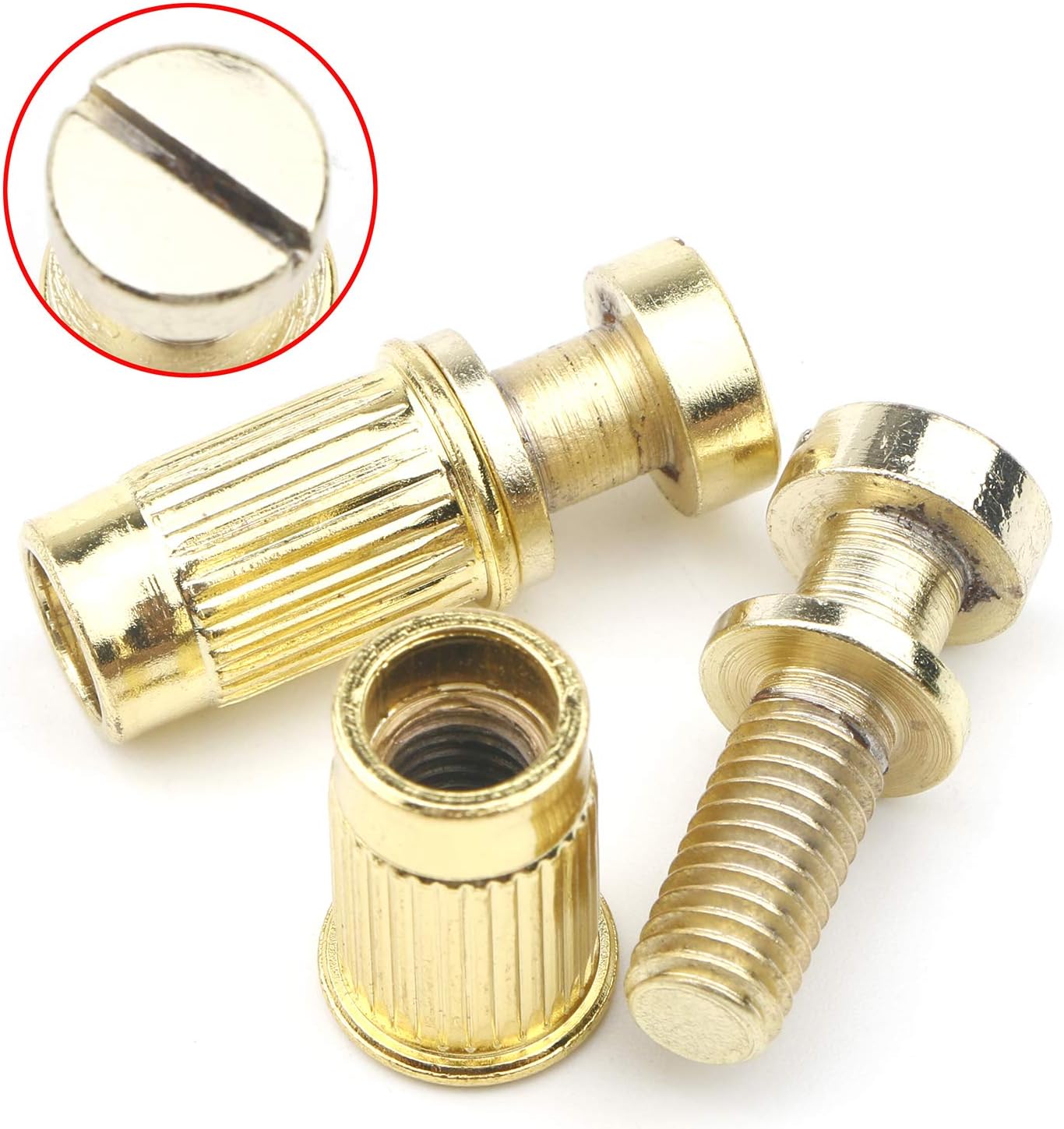 Unxuey Gold Electric Guitar Bridge Tailpiece Tune-O-Matic Wraparound Adjustable Bridge 6 String Tailpiece for Les Paul Style - Image 4
