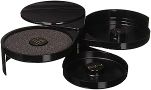 Doznegg Margarita/cocktail 3-Tier Bar Glass Rimmer, Black