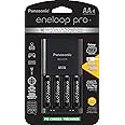 Panasonic K-KJ75KHC4BA Advanced Battery Charger with USB Charging Port and 4AA eneloop pro High Capacity Rechargeable Batteries