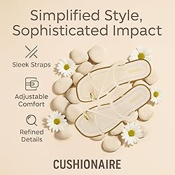 CUSHIONAIRE Venue Women’s Strappy Toe-Loop Slide