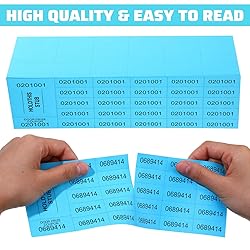 Kosiz 504 Sheets 25 Bid Raffle Ticket with