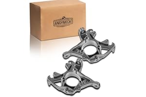 ANGYMECK Pair Front Left & Right Steering Knuckle For 90-06 Jeep Wrangler For 1990-2001 Jeep Cherokee For 1993-1998 Jeep Grand Cherokee For 1990-1992 Jeep Comanche For 1990 Wagoneer 93 Grand Wagoneer 697-922