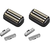 Shaver Replacement Foil &amp; Inner Cutters for Andis 17300, Black, 2 Pack | Compatible with reSURGE Electric Shaver