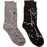 Foozys Men’s Fun Crazy Cool Sports Themed Novelty Crew Socks | 2 Pairs Included in Two Colors (Rock Climbing)…