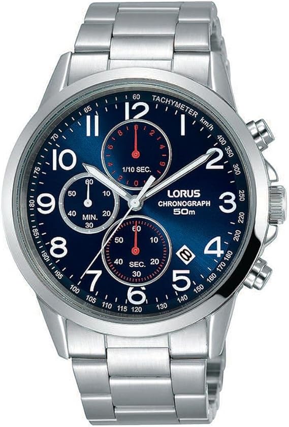 Amazon.com: Lorus Mens Chronograph Quartz Watch with Stainless Steel Strap RM367EX9: Watches