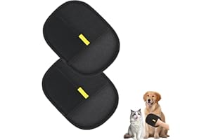 Pet Hair Removal Gloves,2PCS Double Sided Cat Grooming Glove,Static Removal Gloves,Reusable Pet Cleaning Gloves,for Dogs & Ca