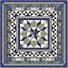Easy Quilt Kit Twinkling Bluebells/EXPEDITED SHIPPING
