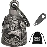 Dream Apparel Motorcycle Ride Bell For Bikers, Heavy Spirit Bells Accessory And Key Chain For Luck