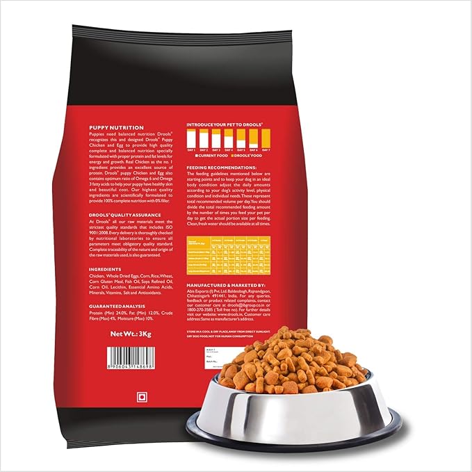 drools puppy food 3kg