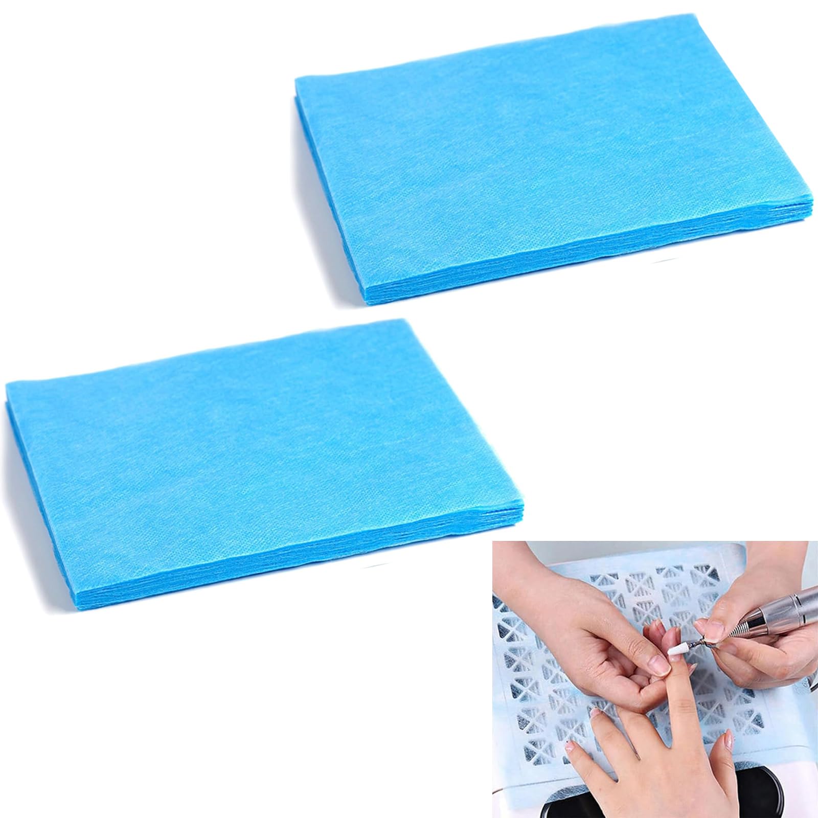 200Pcs Nail Dust Collector Filter Paper, Replaceable Nail Dust Collector Filters Film Paper, Aujustable-Sized Breathable Non Woven Filter Papers, Nail Supplies for Nail Duster Collector