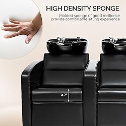 OmySalon 2-Seater Backwash Unit Salon Shampoo Bowl