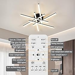CANEOE Sputnik Modern Led Ceiling Light,50W LED