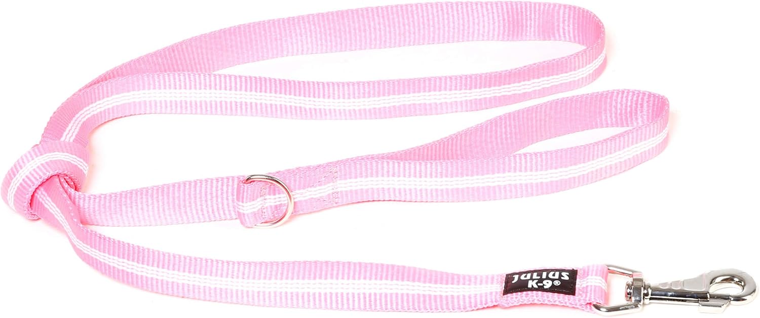 IDC Tubular Webbing Leash with Handle and D-Ring, 25 mm x 1.8 m, Pink, 25 mm x 1,8 m with D-Ring - Image 4