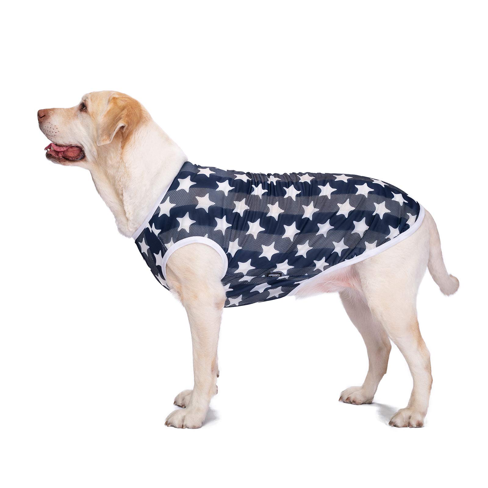 Pet Summer T-Shirt Breathable Jumpsuit Pajamas,Dog Anti-Hair Apparel Onesie Sunscreen Cooling Clothing,Vest Suitable for Large Medium Dogs_36/6XL(Navy Blue)