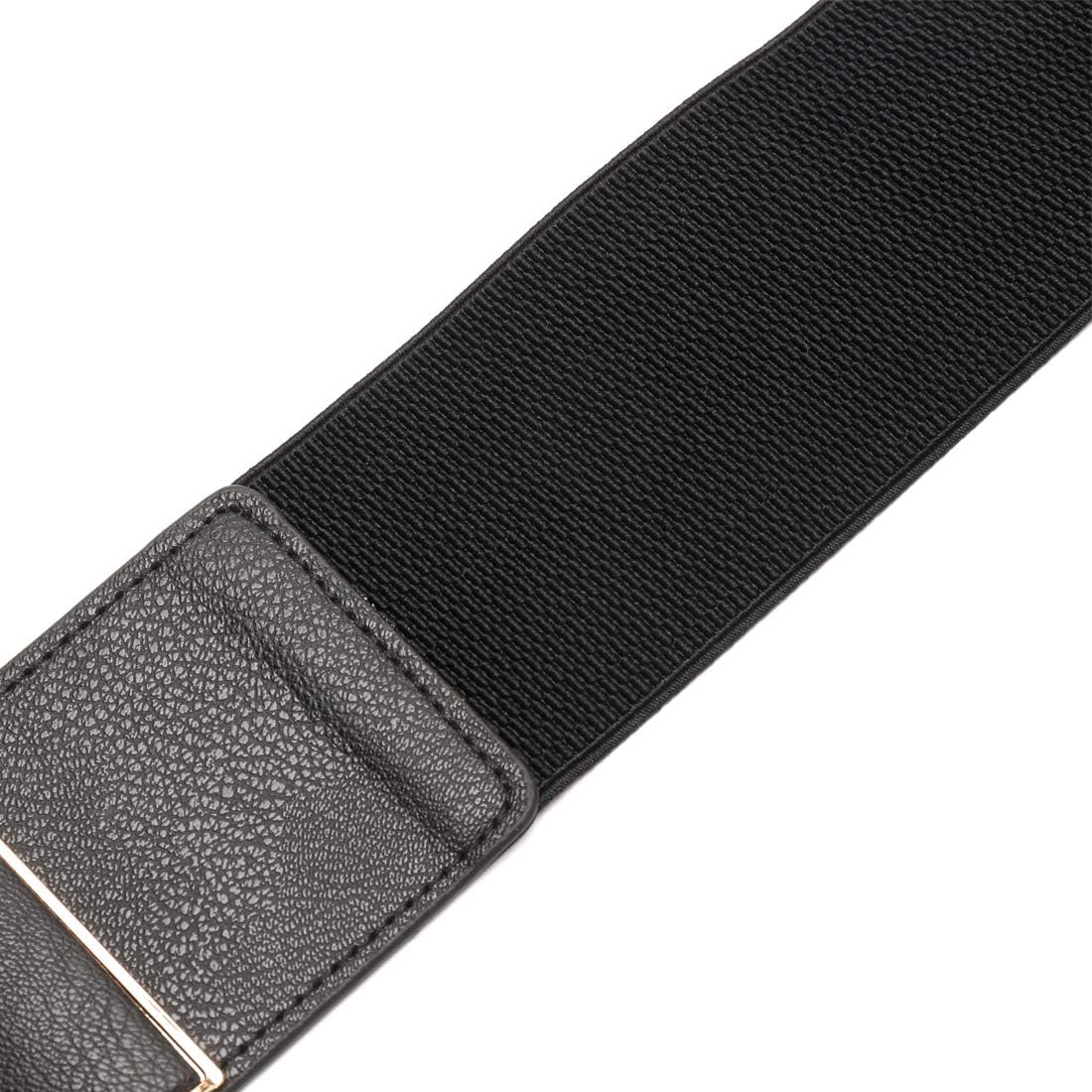 Beltox Womens 3" Wide Belt Elastic Stretch Cinch Waistband Lady Cummerband at  Women’s Clothing store