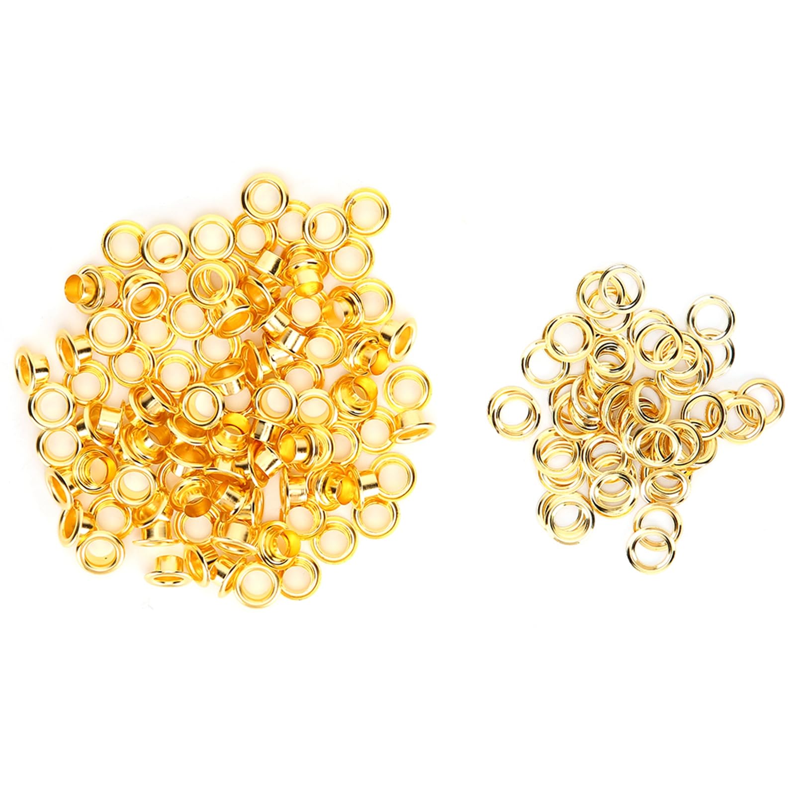Pwshymi 200Pcs 6mm Eyelets Grommets, Metal Grommets and Washers Eyelets Craft Rivets for Clothing Leather Shoelaces Bags