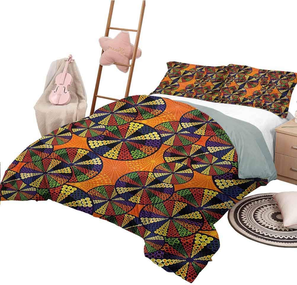 Nomorer 3 Piece Quilt Set King Size Abstract Modern Quilt Cover