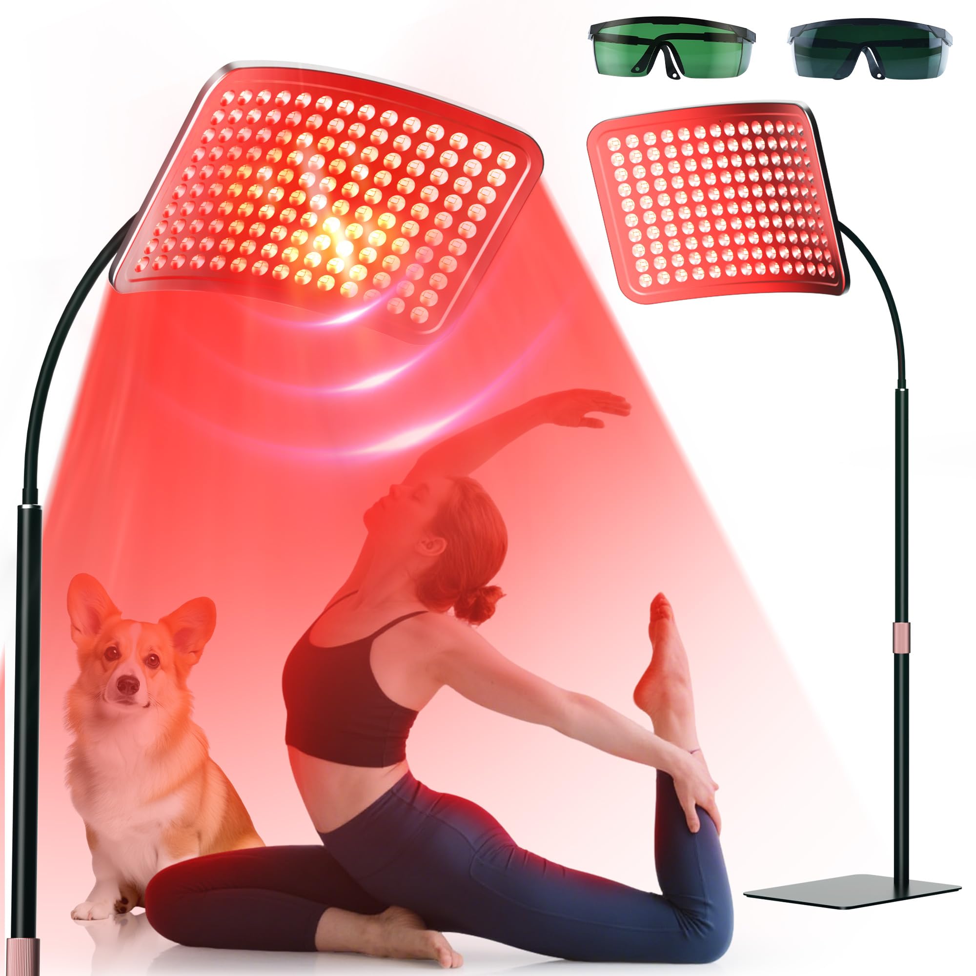 Photo 1 of (missing pieces) Aulanto Red Light Panel, Red Light Therapy for Face and Body with Adjustable Stand, 2-in-1 Chips Red Light Therapy Panel 660nm Red Light