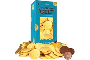 BELGIAN CHOCOLATE COINS Hanukkah Chocolate Gelt, Nut-Free, Belgian Milk Chocolate Coins, 1LB, Over 70 Coins, Kosher Chanukah Gelt (1 Pound)