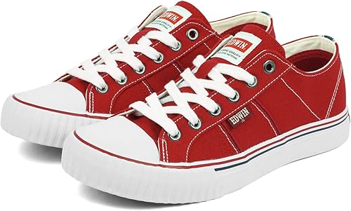 Amazon セレブル エドウィン Edwin ローカット キャンバス シューズ レディース スニーカー カジュアル 定番 靴 レッド 24 5cm Celeble セレブル シューズ バッグ