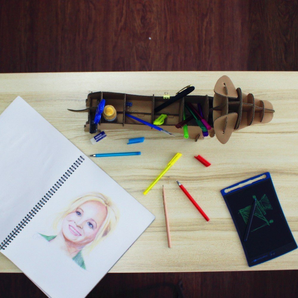 I\'m Charmer Store Your Things in This Simple Cardboard Dachshund Shelving