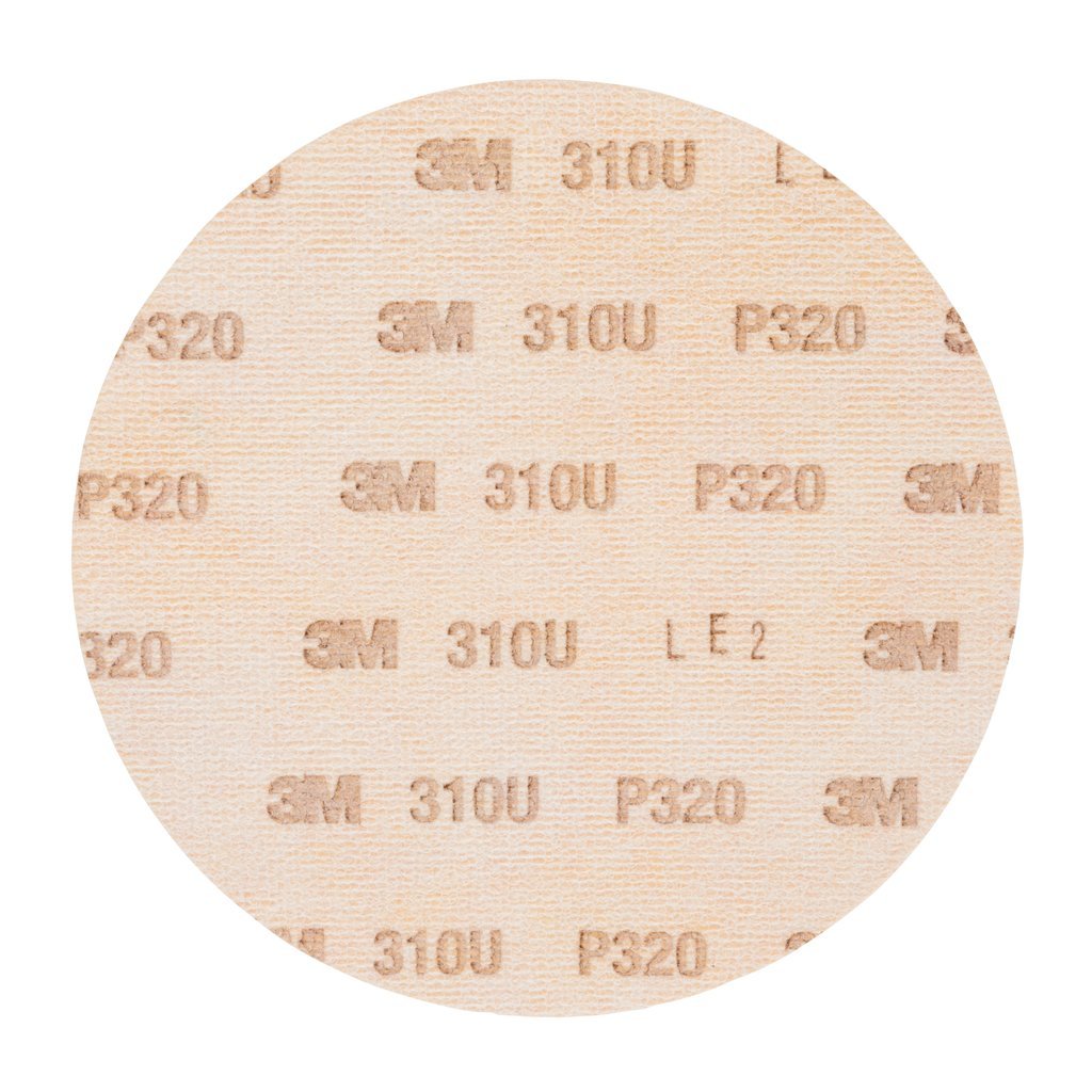 3M Hookit Disc 310U, 150 mm, No Hole, P320 - 100 Discs/Box
