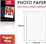 KOALA Inkjet Photo Paper 6x4 10x15cm Glossy 200GSM 50 Sheets Canon Hp Epson view 3