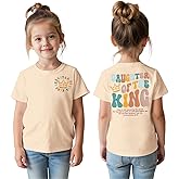 Toddler Baby Girl Christian Shirts Daughter of The King T-Shirt Religious Faith Tee Inspirational Short Sleeve Top