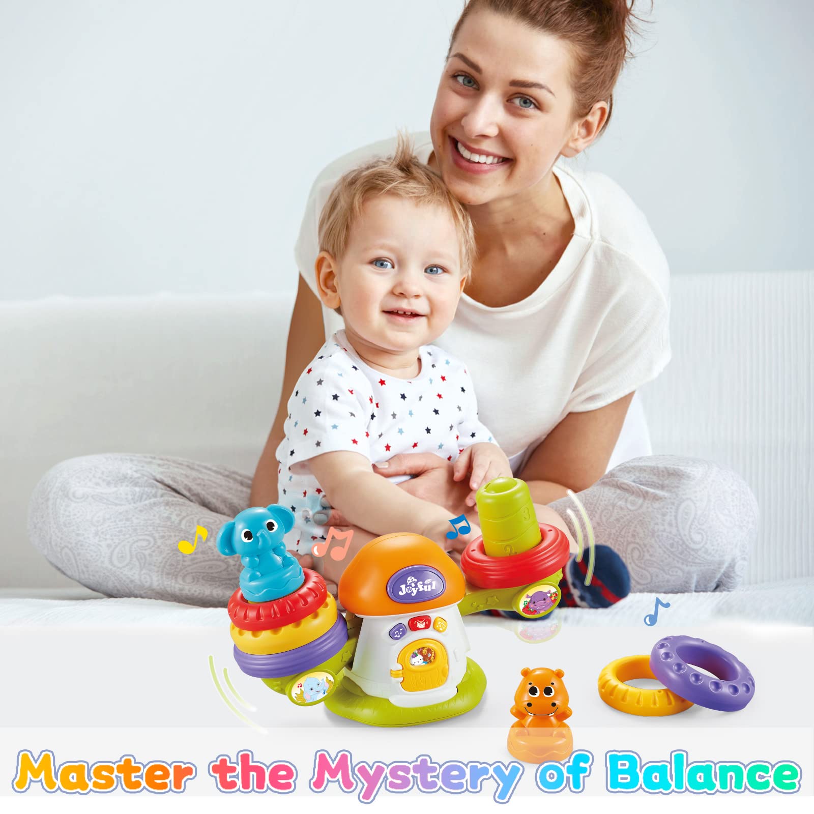 deAO Balance Game Toy for Baby Toddler Age 18+ Months with Sound