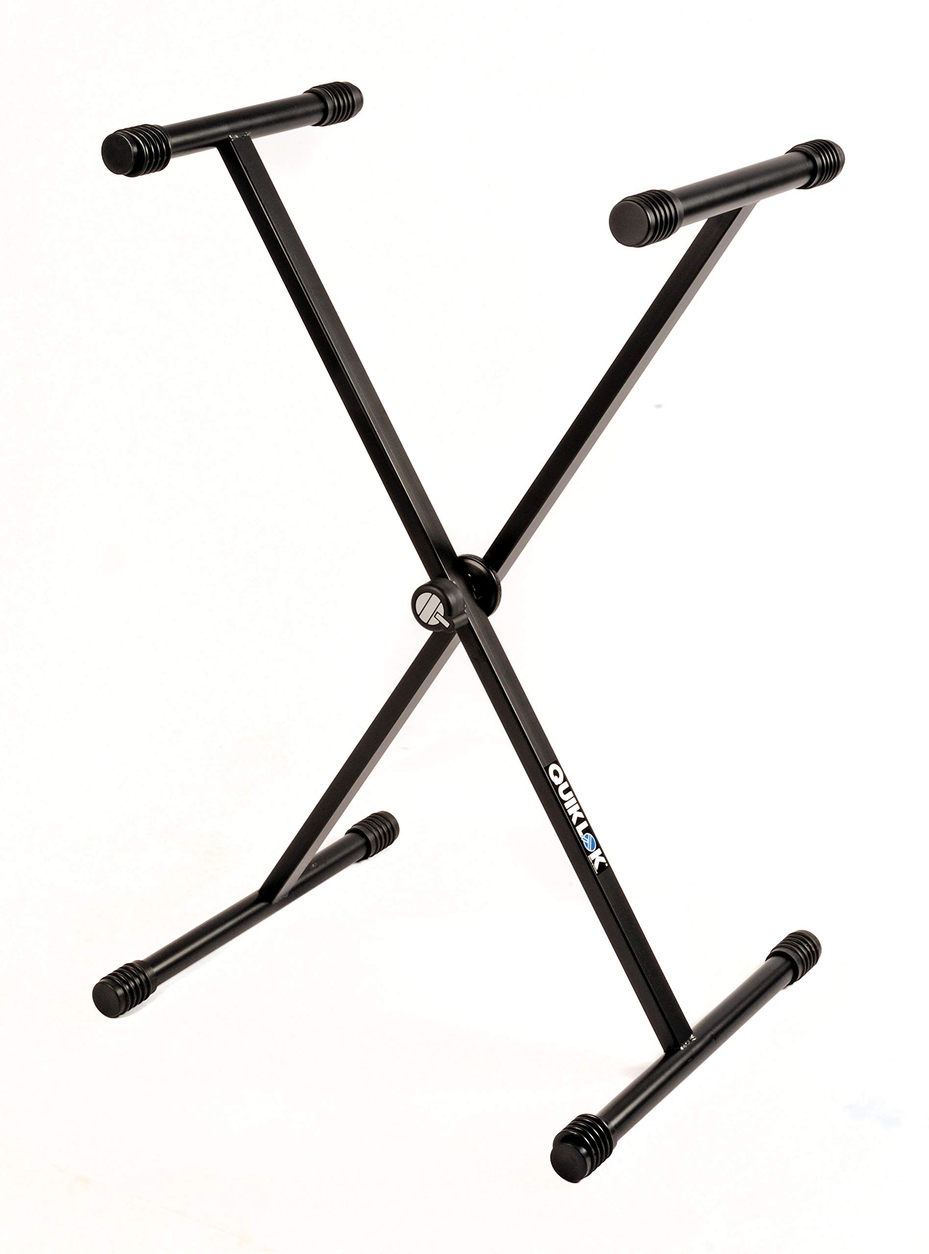 Quik-Lok T/10 BK Full Sized, Single-Brace, Single-Tier "X" stand for keyboard