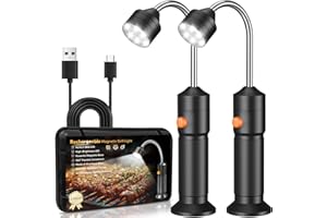 NESSTU Rechargeable BBQ Grill Light Lights: Grilling Gifts for Men, Unique Mens Gifts for Birthday Anniversary, BBQ Accessories with Magnetic Base 360° Rotate, Men Gifts for Father Husband Him Women - 2 Pack