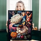 YALKIN Paint by Numbers Kit Butterfly 16x20in Canvas DIY Color Oil Acrylic view 4