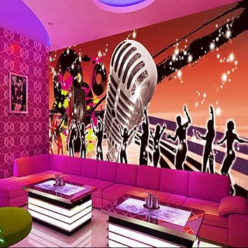 3d Theme Room Ktv Wallpaper Hotel Hotel Engineering Entertainment Wallpaper Mural Wall Covering Background Wall 430cmx300cm Amazon Com
