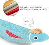 Aibuddy Catnip Toy 4 Pack Fish Chew Toys Bell Inside 7.7" L view 6