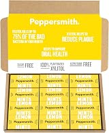 Peppersmith Sicilian Lemon Mints 12x15g Sugar Free Xylitol Vegan
