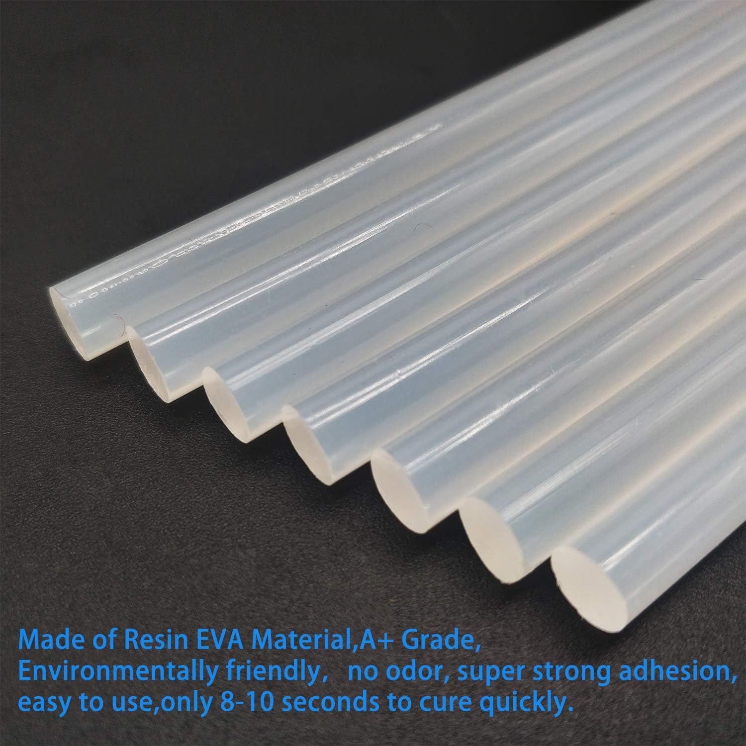 100PCS Hot Glue Sticks 7mm x 100mm Clear Melt Glue Gun Sticks for