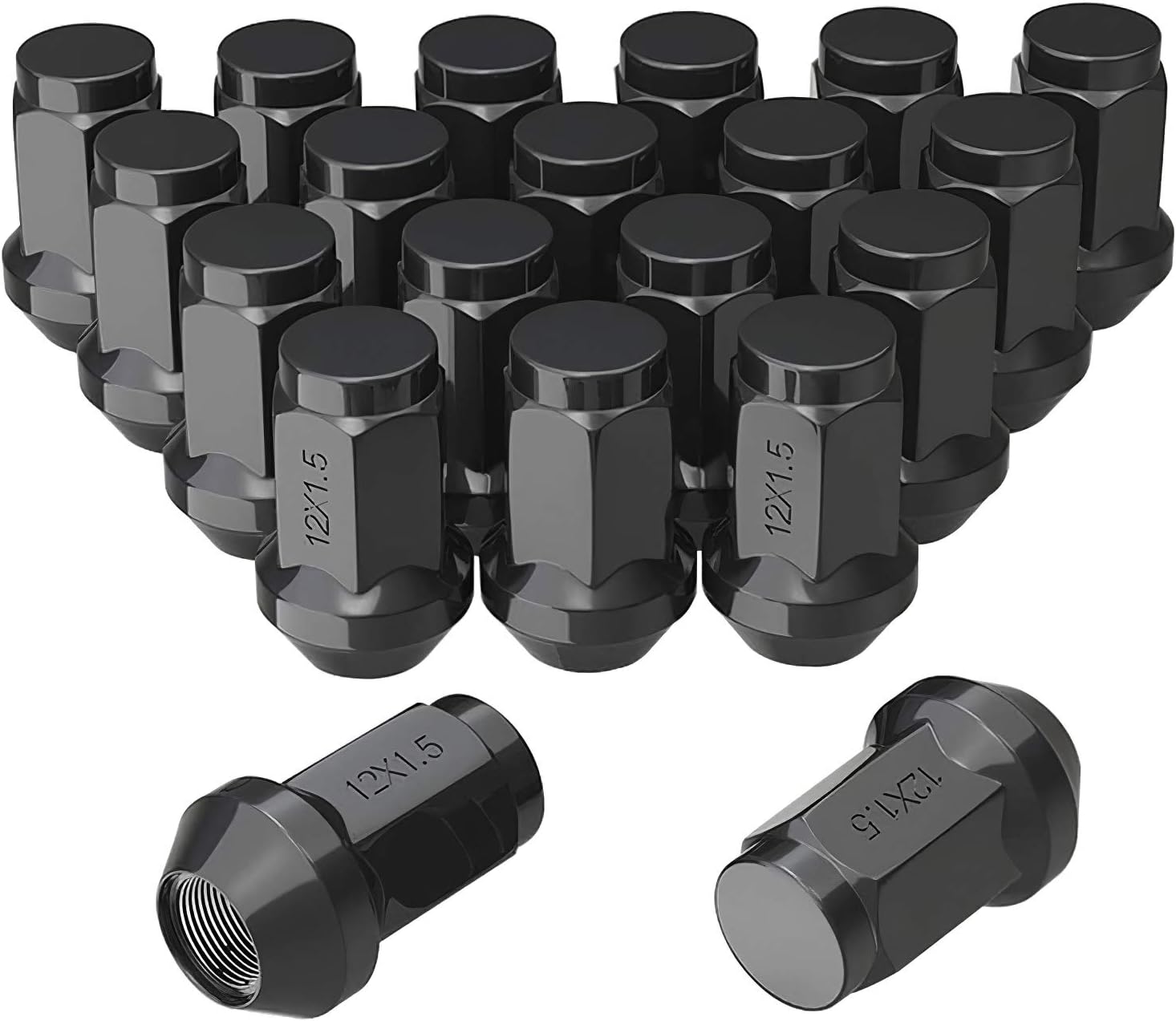 Closed End 6 Spline Nut，Bulge Acorn Cone Seat Wheel Locking Nuts with