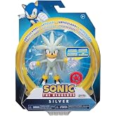 Sonic the Hedgehog 4" Articulated Action Figure Collection (Choose Figure) (Silver)