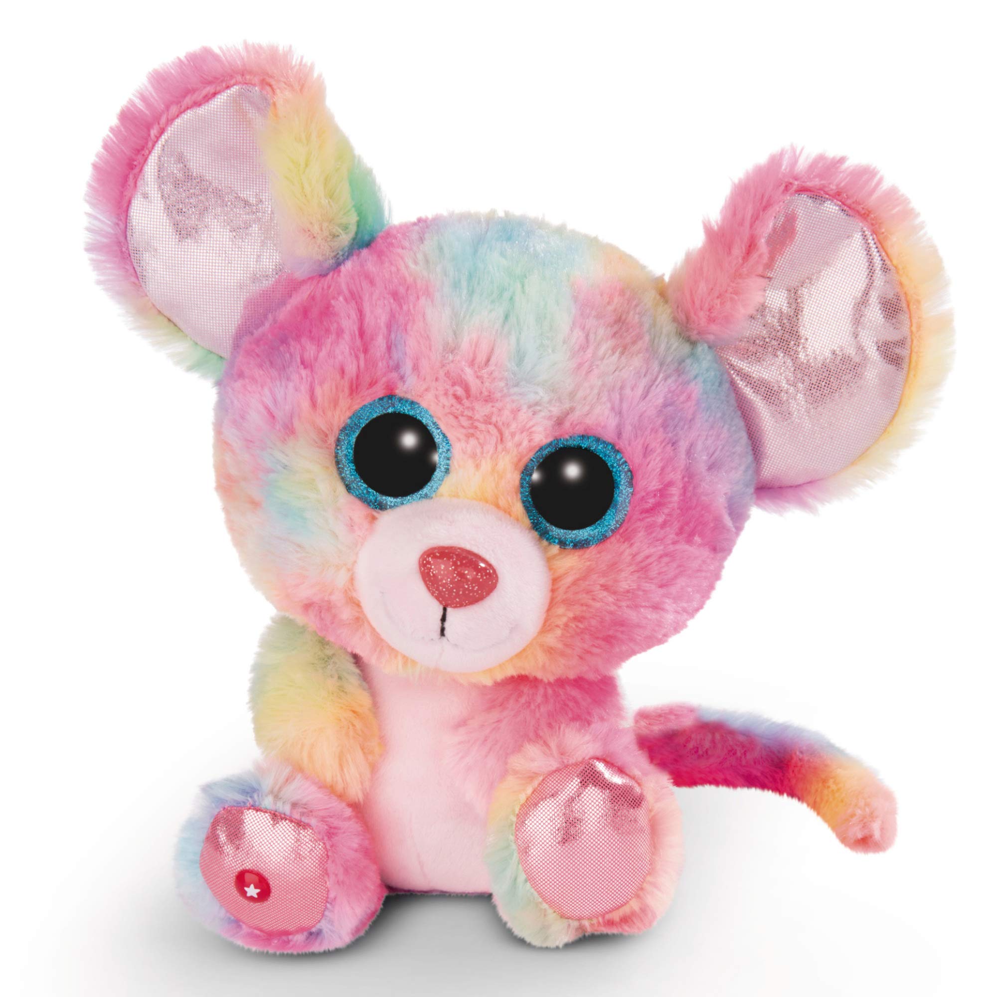 Nici 45567 Glubschis Cuddly Toy Mouse Candypop 25cm, Pink