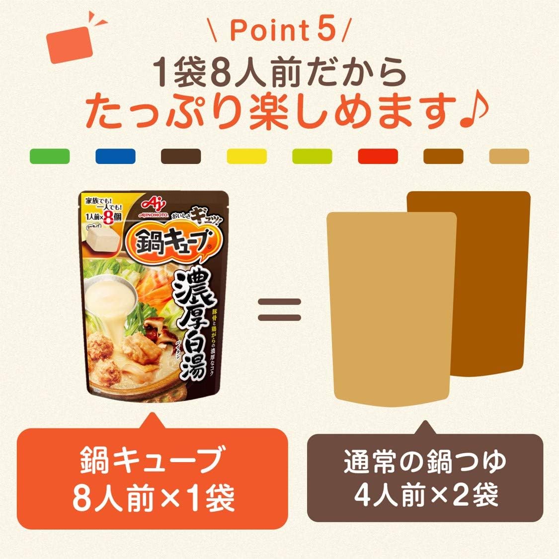 Amazon 味の素 鍋キューブ 濃厚白湯 73g 3個 味の素 鍋の素 通販