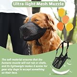 Mayerzon Dog Muzzle Soft Mesh XS Black for Small to Large Dogs view 6