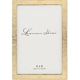 Lawrence Frames 712346 4x6 Gold Metal Linen Pattern Picture Frame