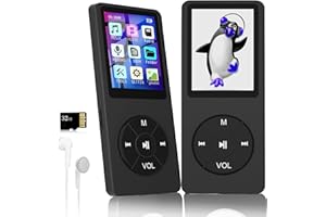 XIDEHUY MP3 Player with 32GB TF Card,Built-in HD Speaker,Portable HiFi Music Player with Video/Voice Recorder/FM Radio/Photo Viewer/E-Book Player for Kids