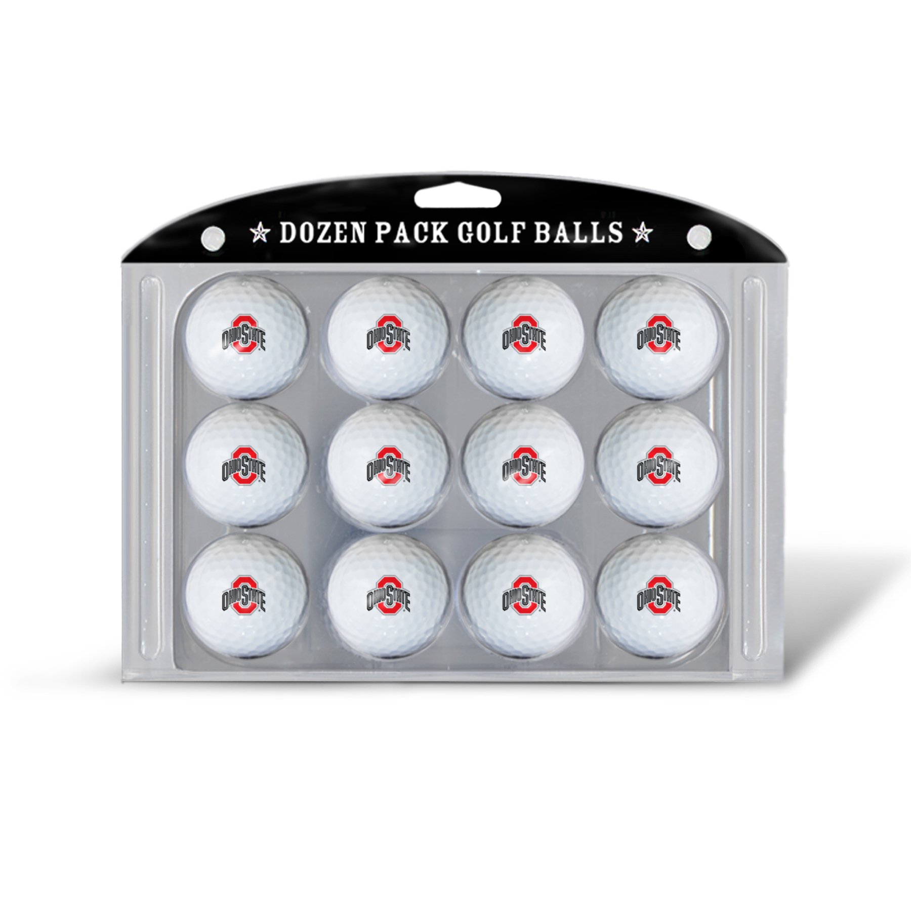 Team Golf NCAA Ohio State Buckeyes Golf Balls, 12 Pack Dozen Regulation Size Golf Balls, 12 Pack, Full Color Durable Team Imprint