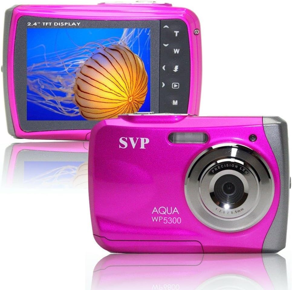 NEW WP5300 Pink Waterproof 12MP Digital Camera& Video