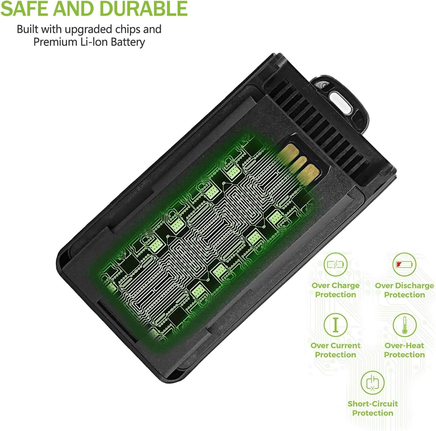 FNB-V134 Walkie Talkie Radio Battery Replacement for Vertex Standard EVX-261 VX-264 VX-450 VX-451 VX-454 VX-459 EVX-530 EVX-531 EVX-534 EVX-539 Portable Radio: Home Audio & Theater