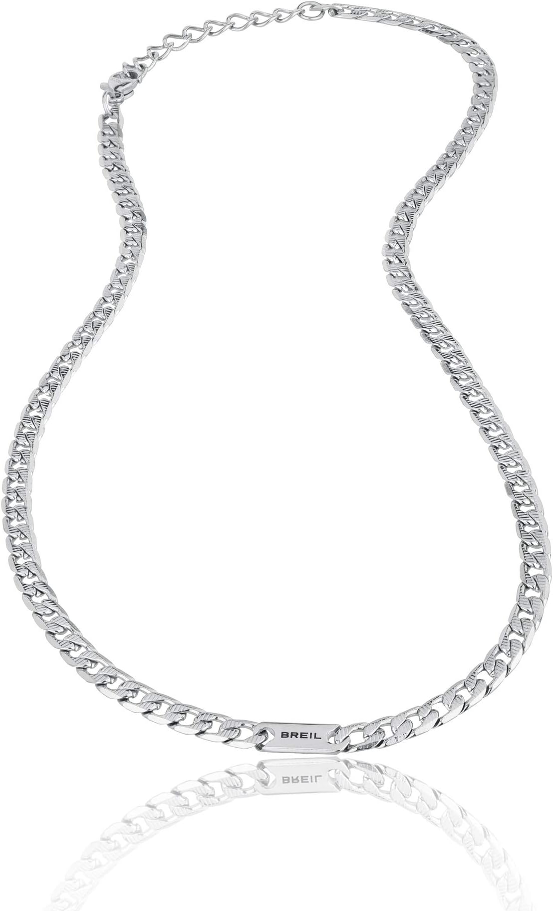 BreilMen's GROOVY Jewellery Collection, Steel Bracelet and Neck Chain
